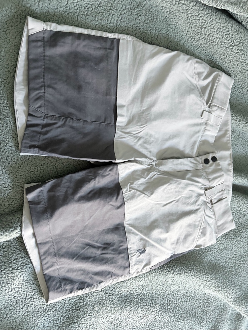 Peak Performance Gray and White Performance Shorts